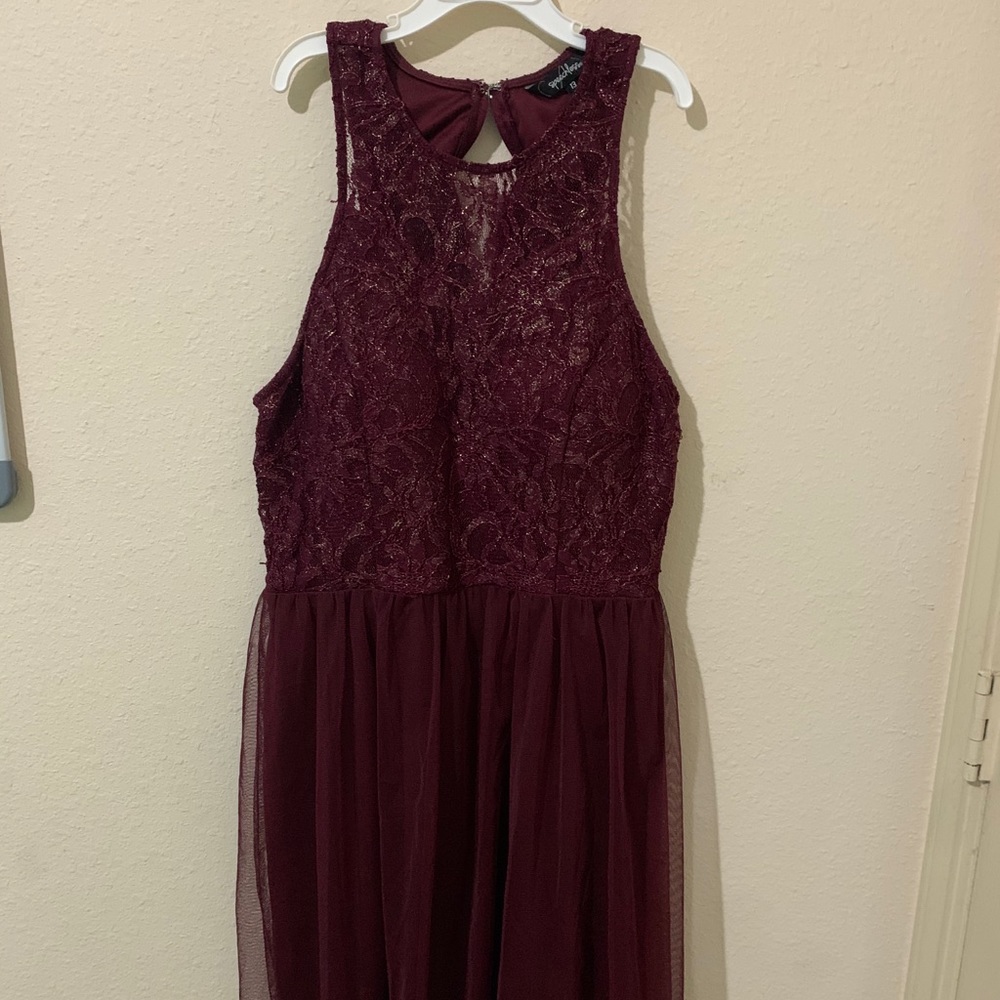 Speechless red maroon detailed short dress ❤️